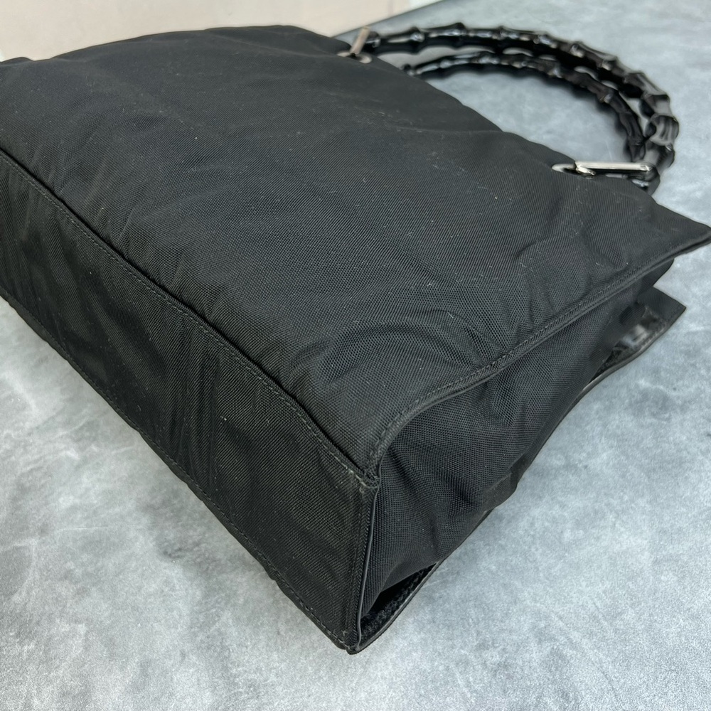 Gucci Black Tote Bag with Bamboo Handles - Picture 11 of 16